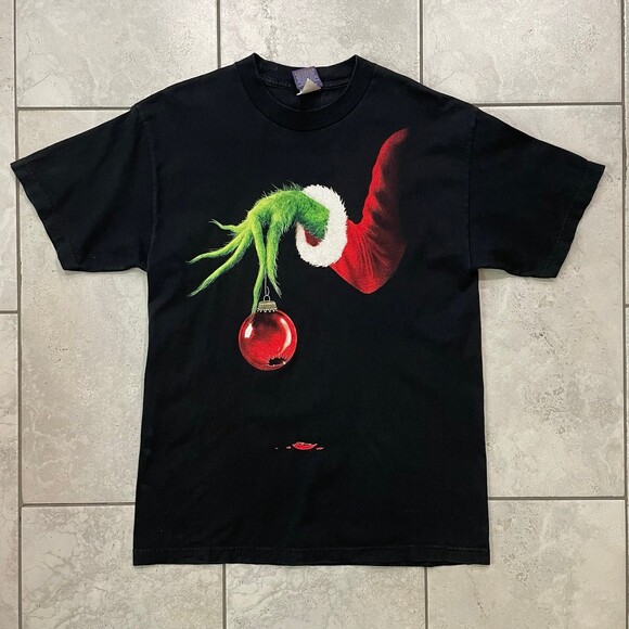 Vintage Y2K Dr Seuss The Grinch Stole Christmas Size L Promo Shirt